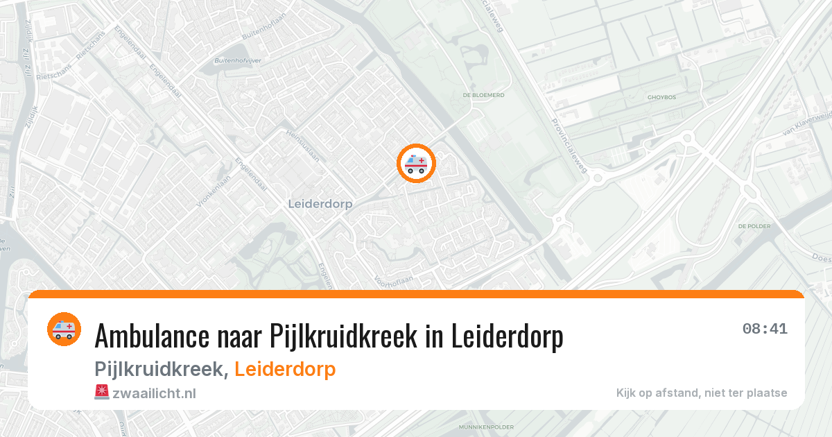 Ambulance naar Pijlkruidkreek in Leiderdorp — 23 jul 2026