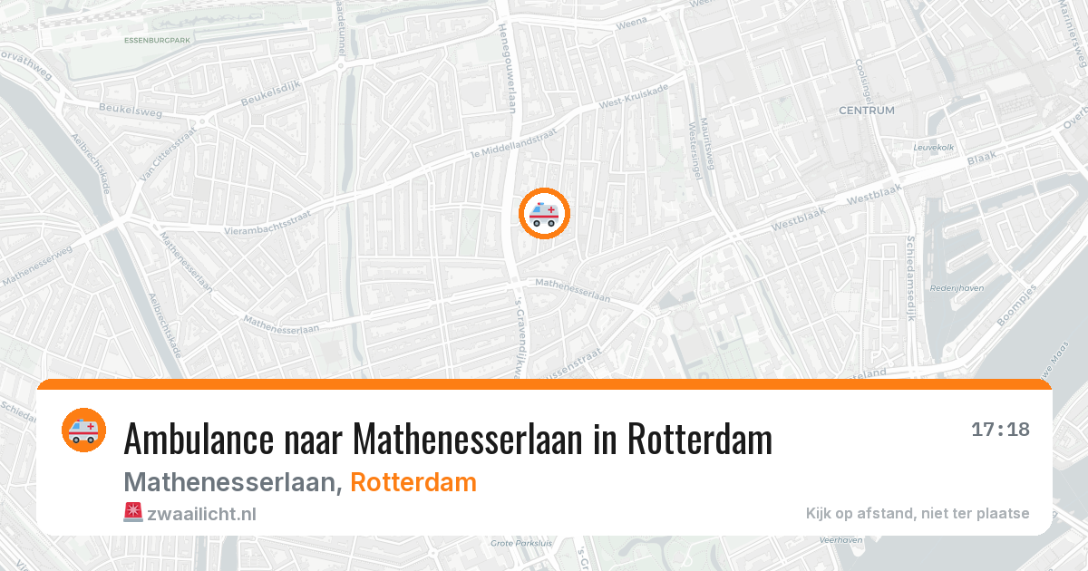 Ambulance naar Mathenesserlaan in Rotterdam — 8 feb 2026