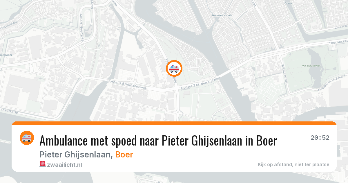 Ambulance met spoed naar Pieter Ghijsenlaan in Boer — 27 jan 2026