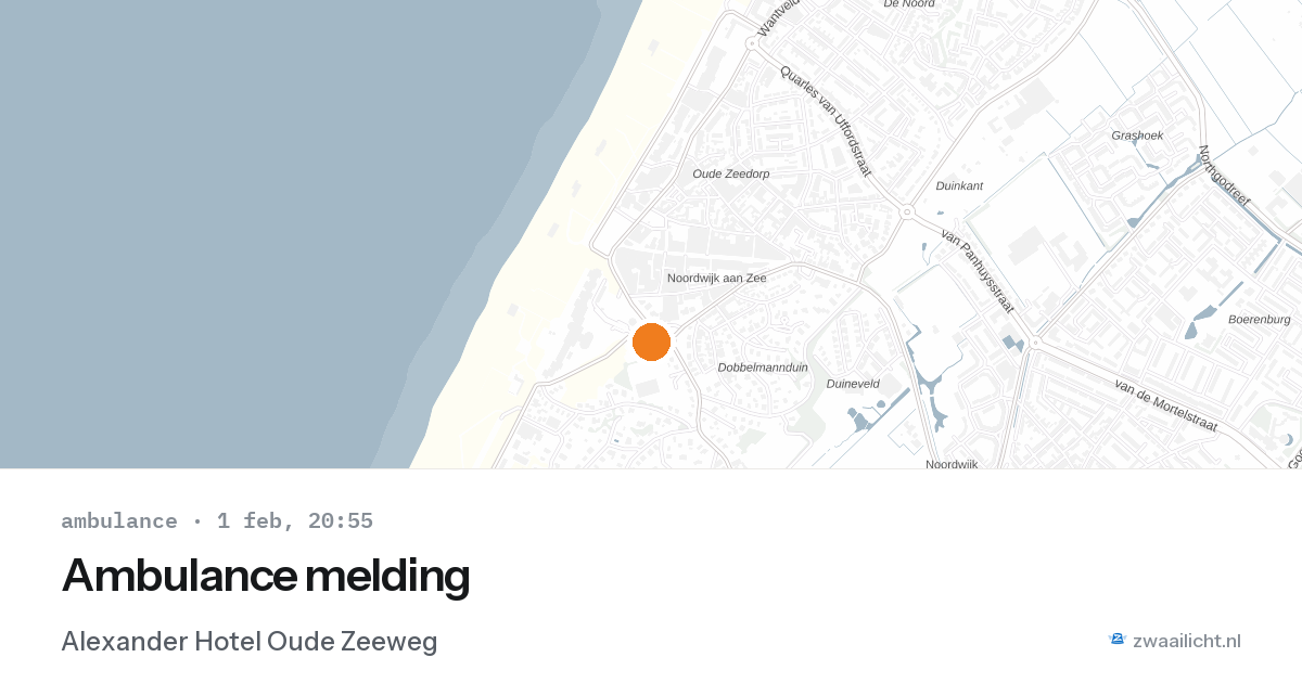 Ambulance melding — 1 feb 2026