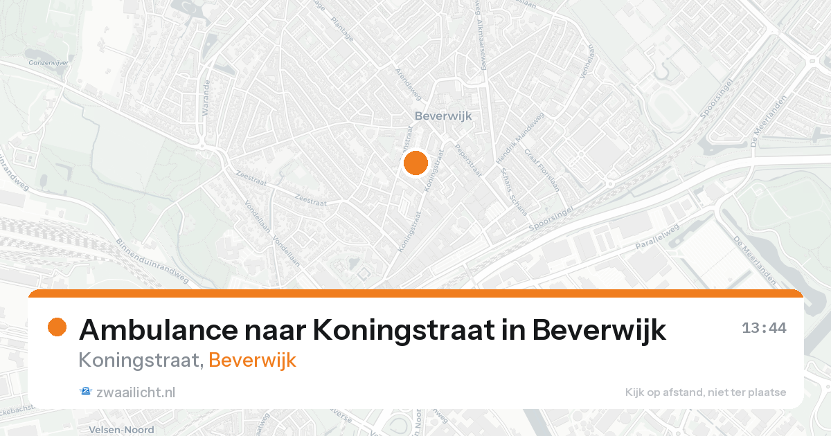 Ambulance naar Koningstraat in Beverwijk — 17 aug 2026