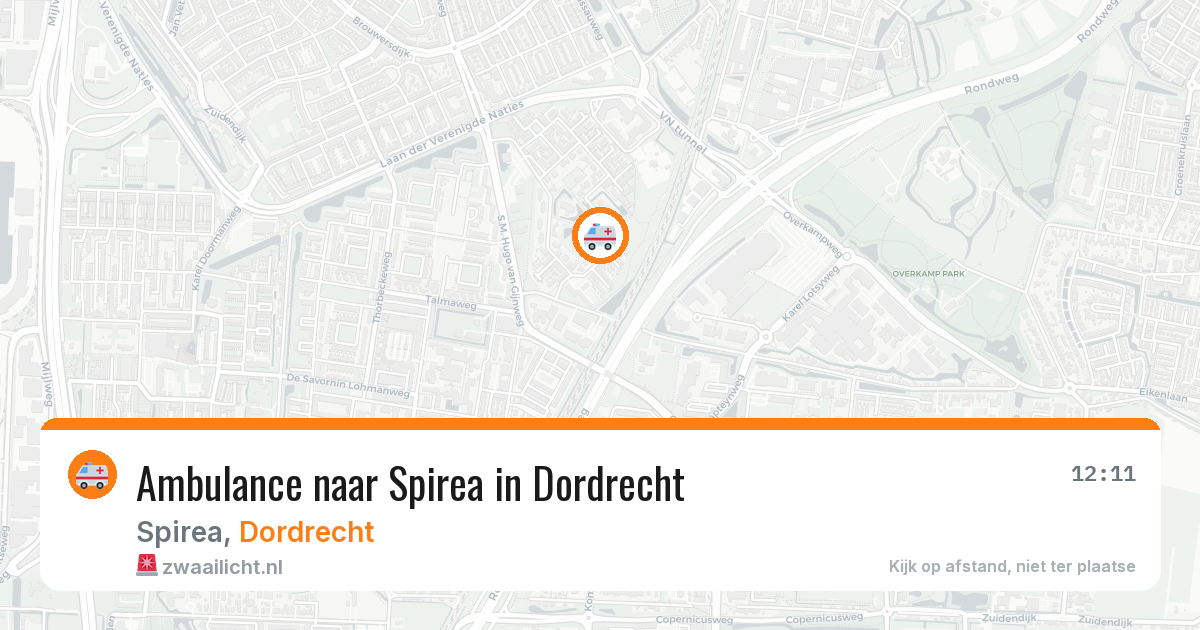 Ambulance naar Spirea in Dordrecht — 3 jul 2026