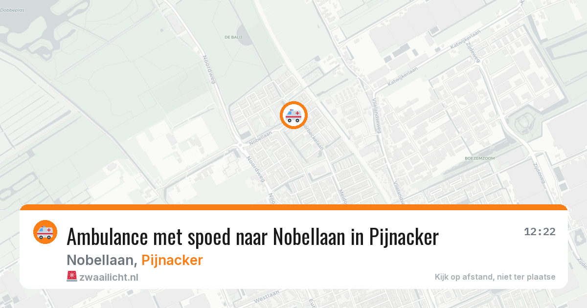 Ambulance met spoed naar Nobellaan in Pijnacker — 6 mei 2026