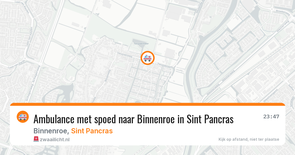 Ambulance met spoed naar Binnenroe in Sint Pancras — 2 feb 2026