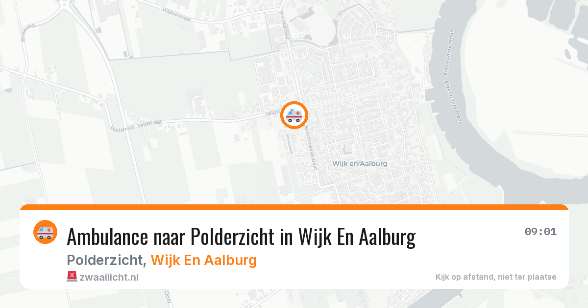 Ambulance naar Polderzicht in Wijk En Aalburg — 17 mei 2026