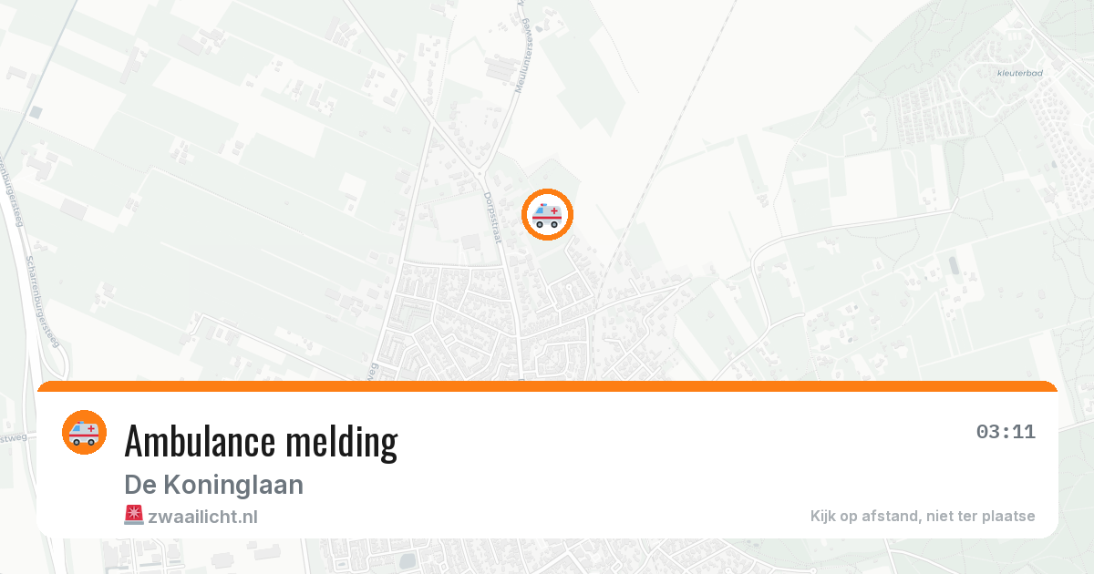 Ambulance melding — 29 jan 2026