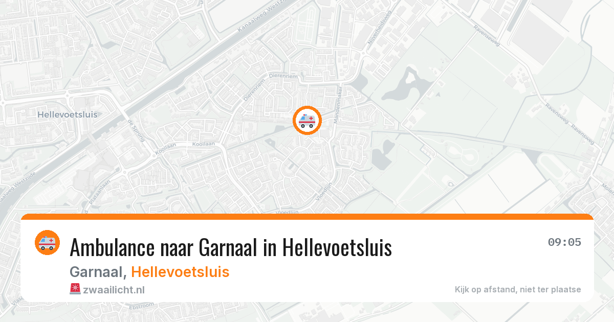 Ambulance naar Garnaal in Hellevoetsluis — 13 aug 2026