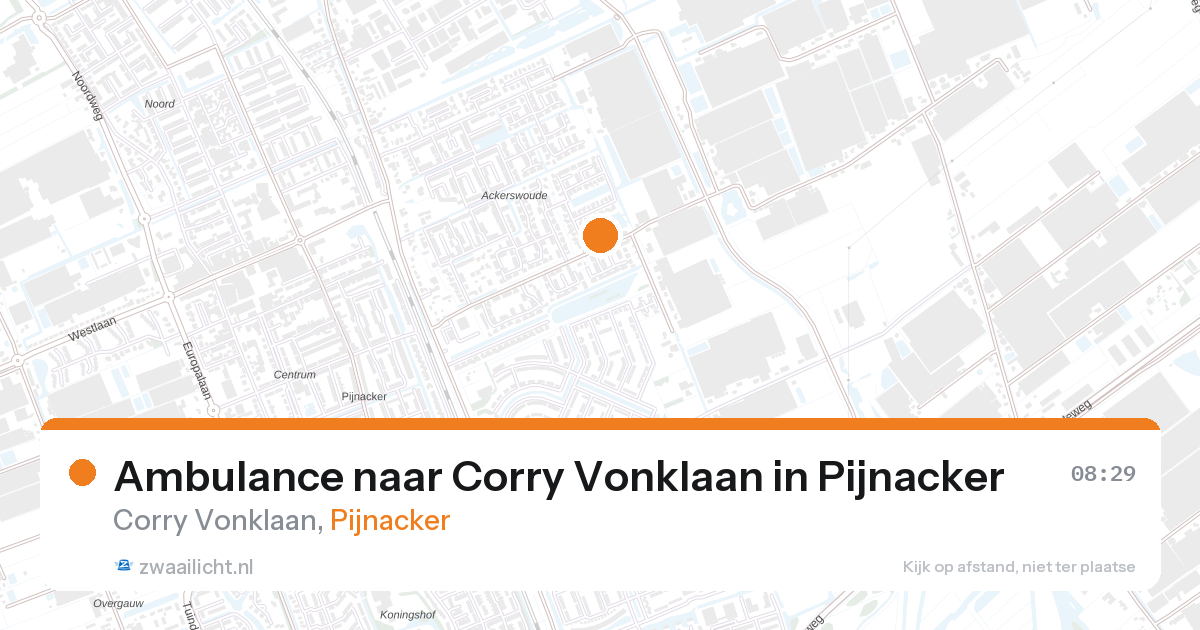 Ambulance naar Corry Vonklaan in Pijnacker — 7 jul 2026