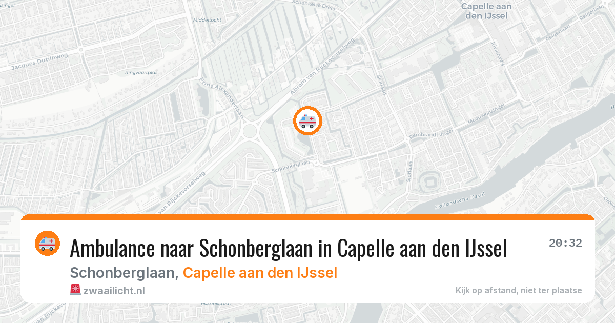 Ambulance naar Schonberglaan in Capelle aan den IJssel — 27 apr 2026