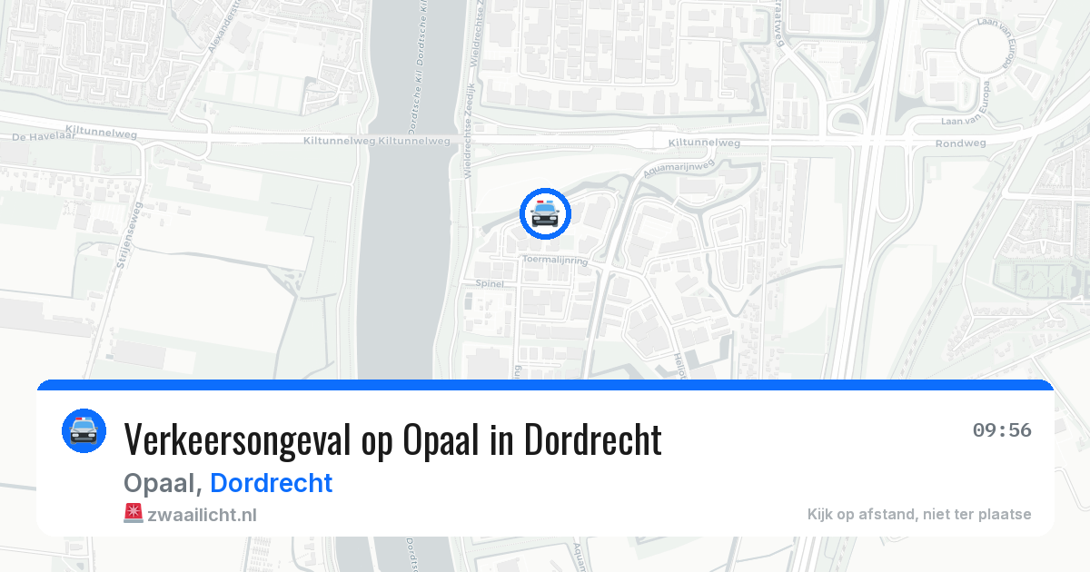 Verkeersongeval op Opaal in Dordrecht — 23 apr 2026