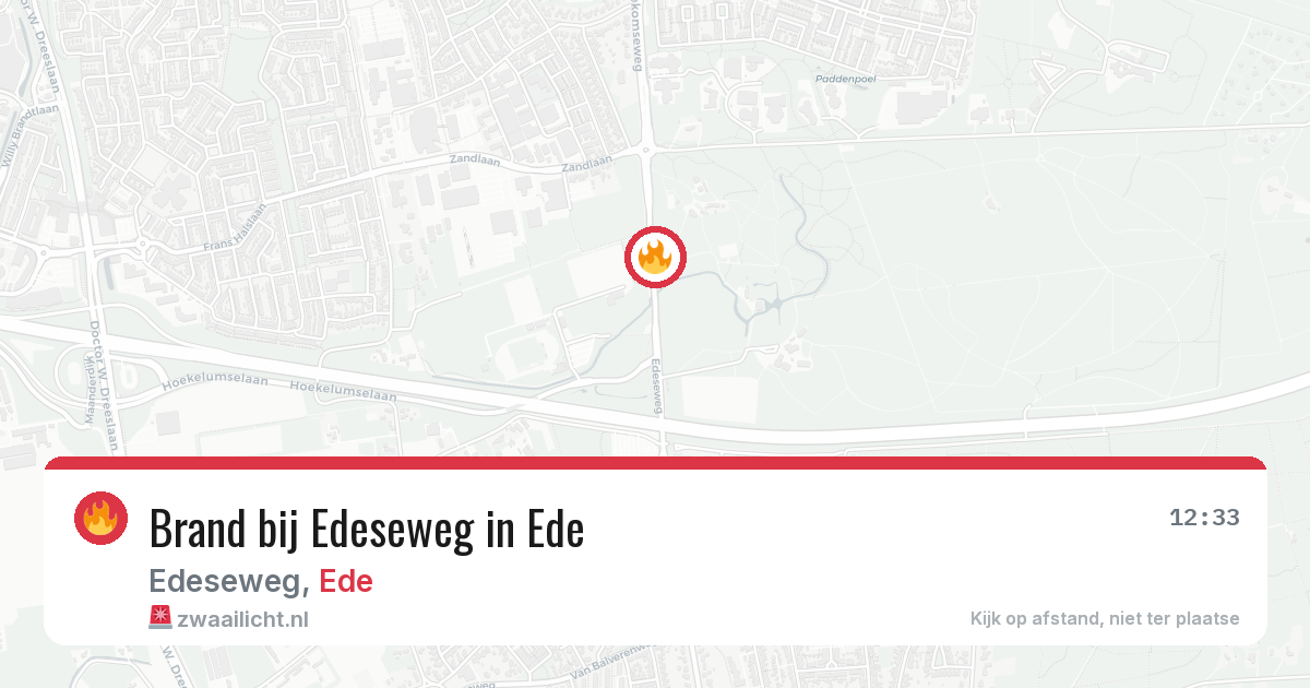 Brand bij Edeseweg in Ede — 21 mei 2026