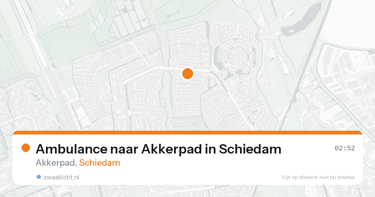 Ambulance naar Akkerpad in Schiedam — 23 aug 2026