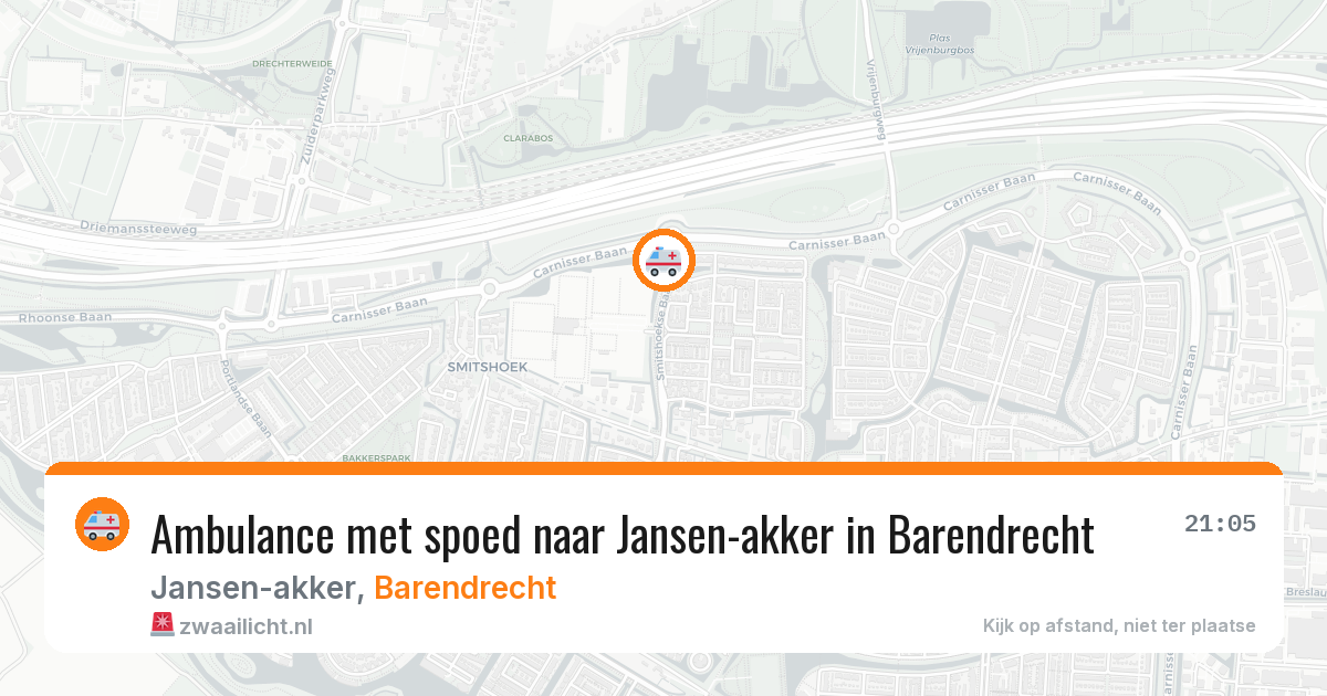 Ambulance met spoed naar Jansen-akker in Barendrecht — 20 apr 2026