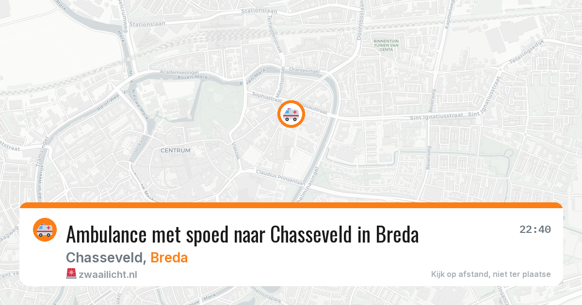 Ambulance met spoed naar Chasseveld in Breda — 4 jul 2026