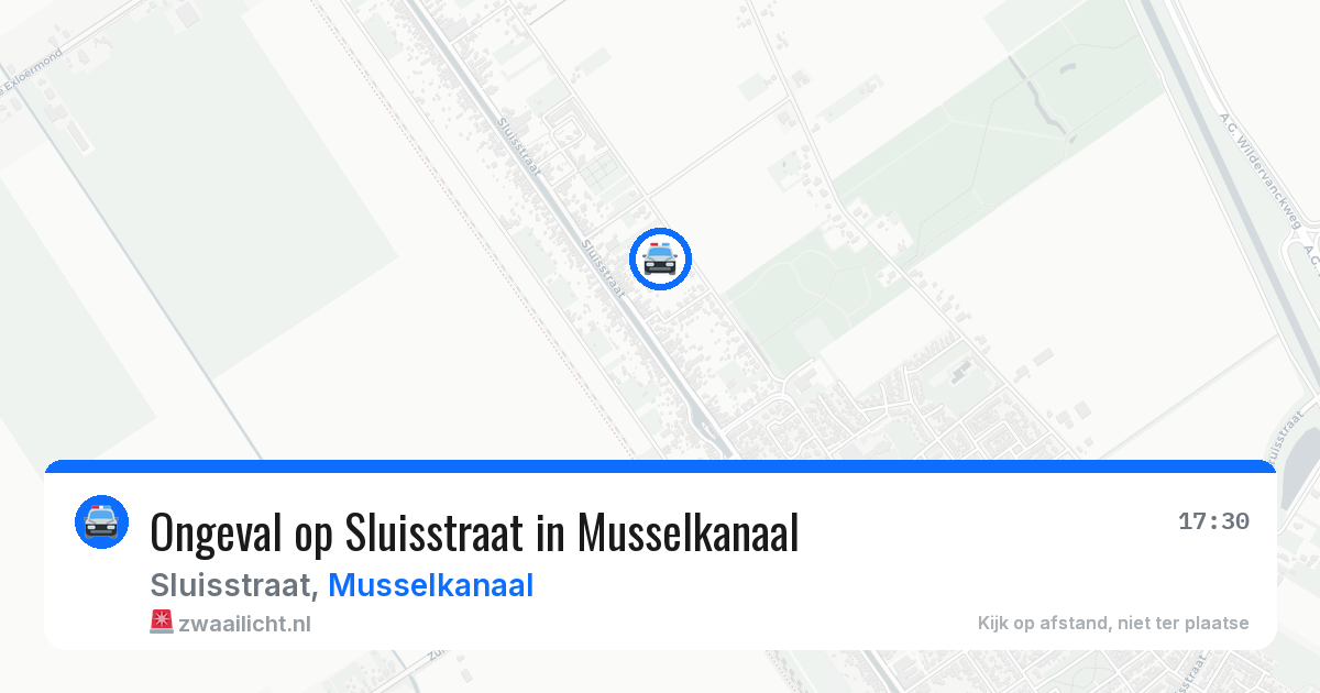 Ongeval op Sluisstraat in Musselkanaal — 3 jul 2026