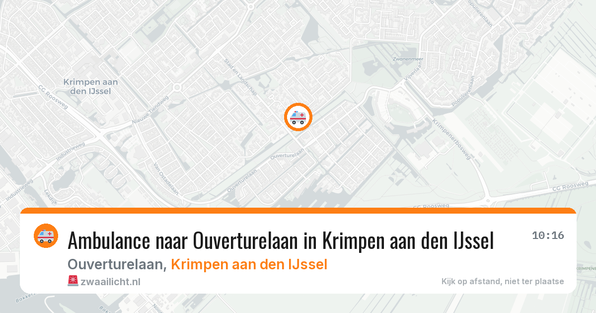 Ambulance naar Ouverturelaan in Krimpen aan den IJssel — 29 jan 2026