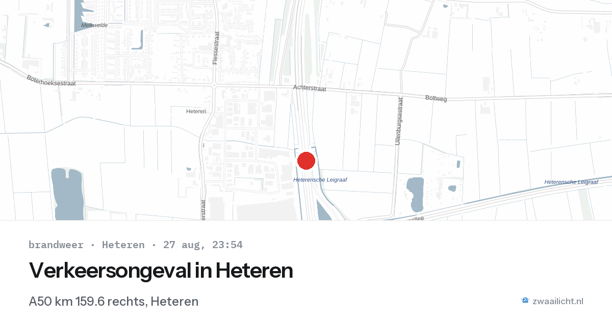 Verkeersongeval in Heteren — 27 aug 2026