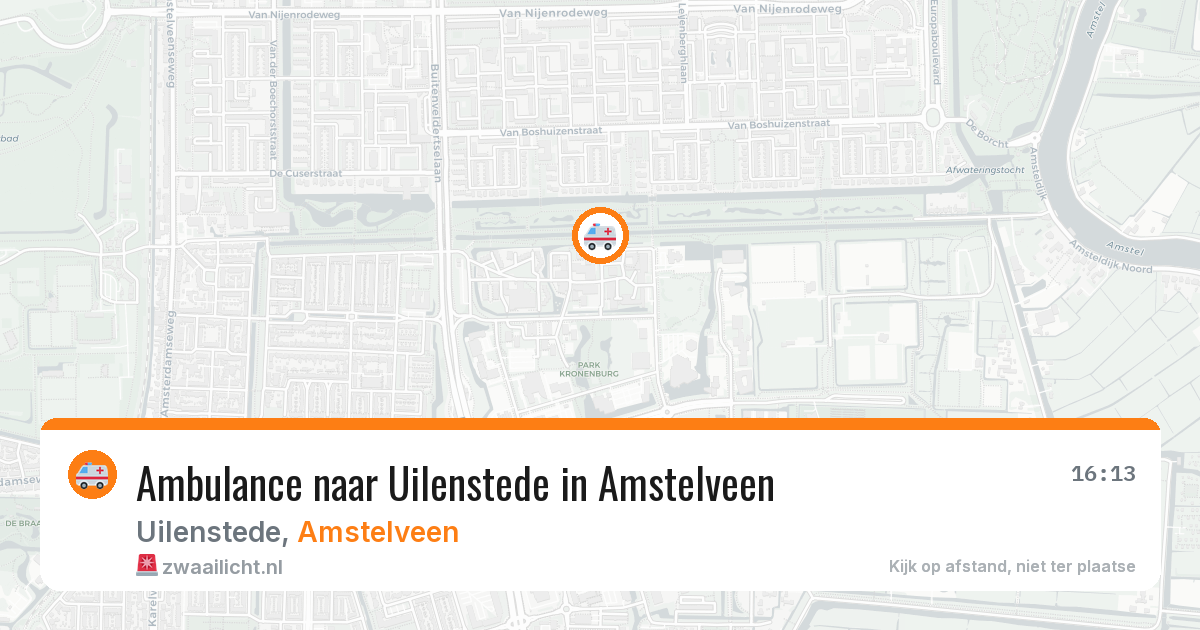 Ambulance naar Uilenstede in Amstelveen — 8 feb 2026