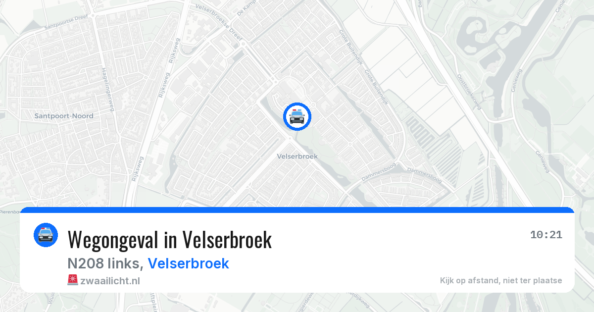 Wegongeval in Velserbroek — 28 jun 2026