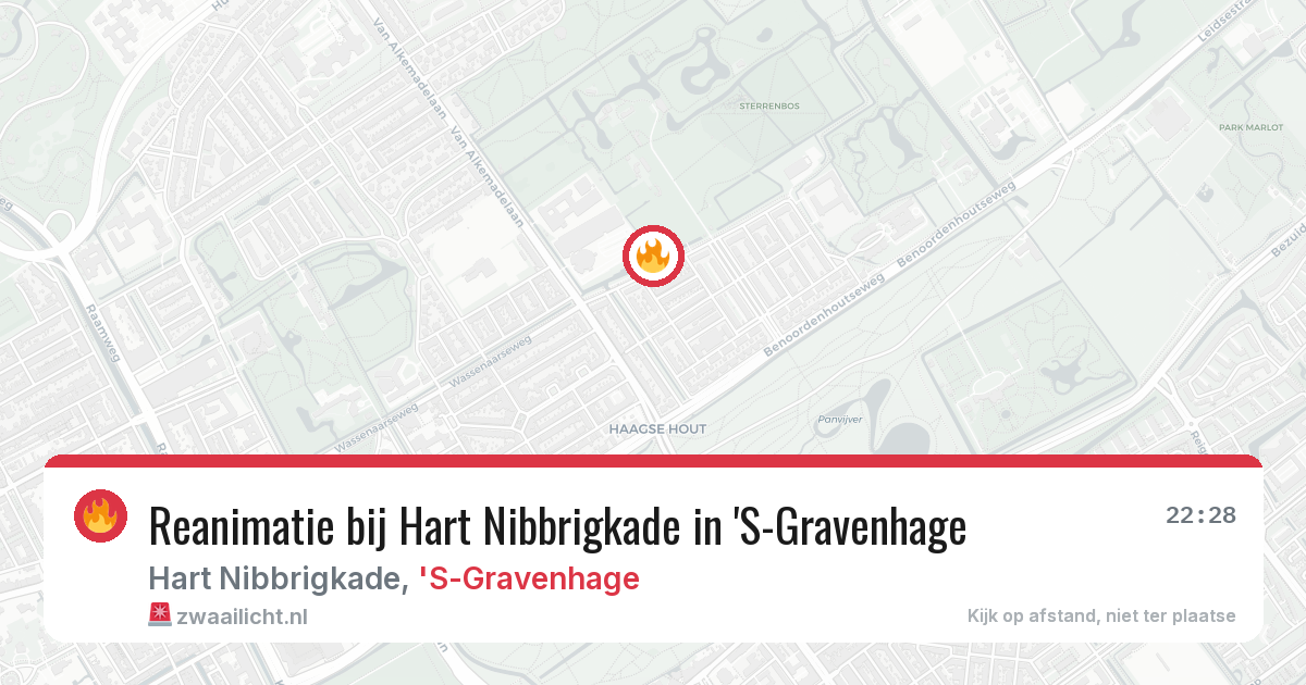 Reanimatie bij Hart Nibbrigkade in 'S-Gravenhage — 30 mei 2026