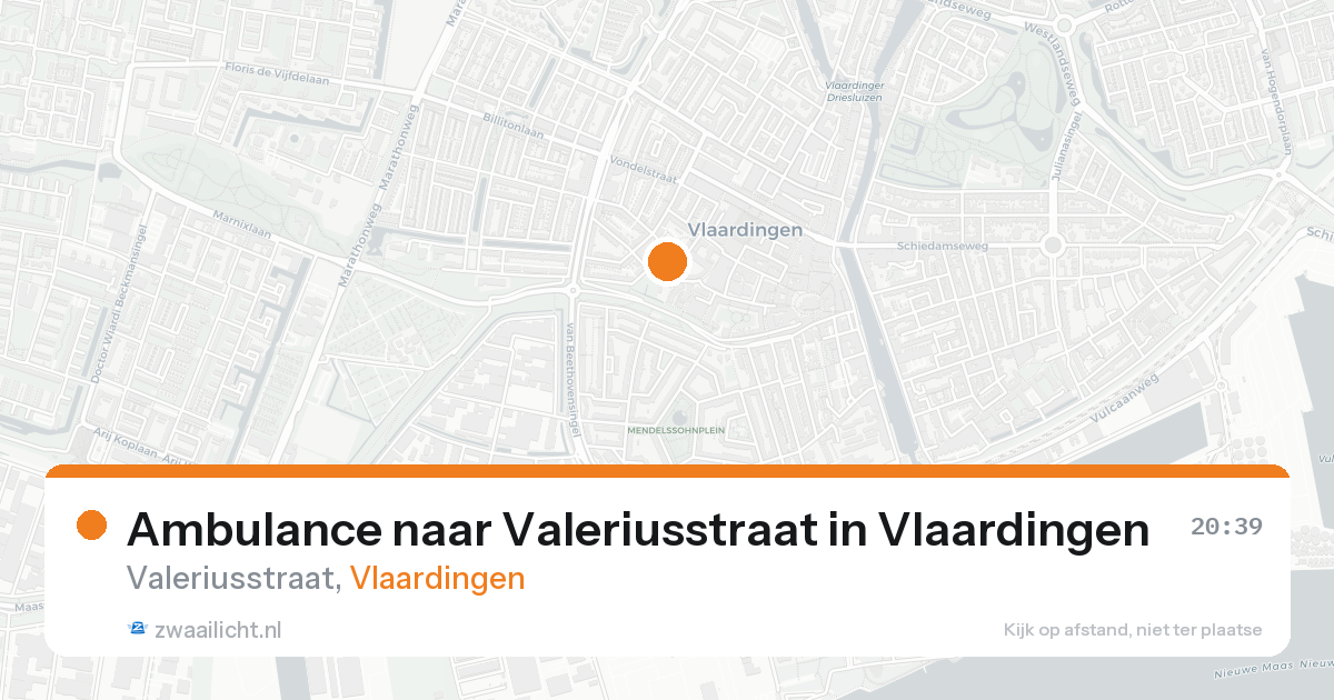 Ambulance naar Valeriusstraat in Vlaardingen — 31 mei 2026
