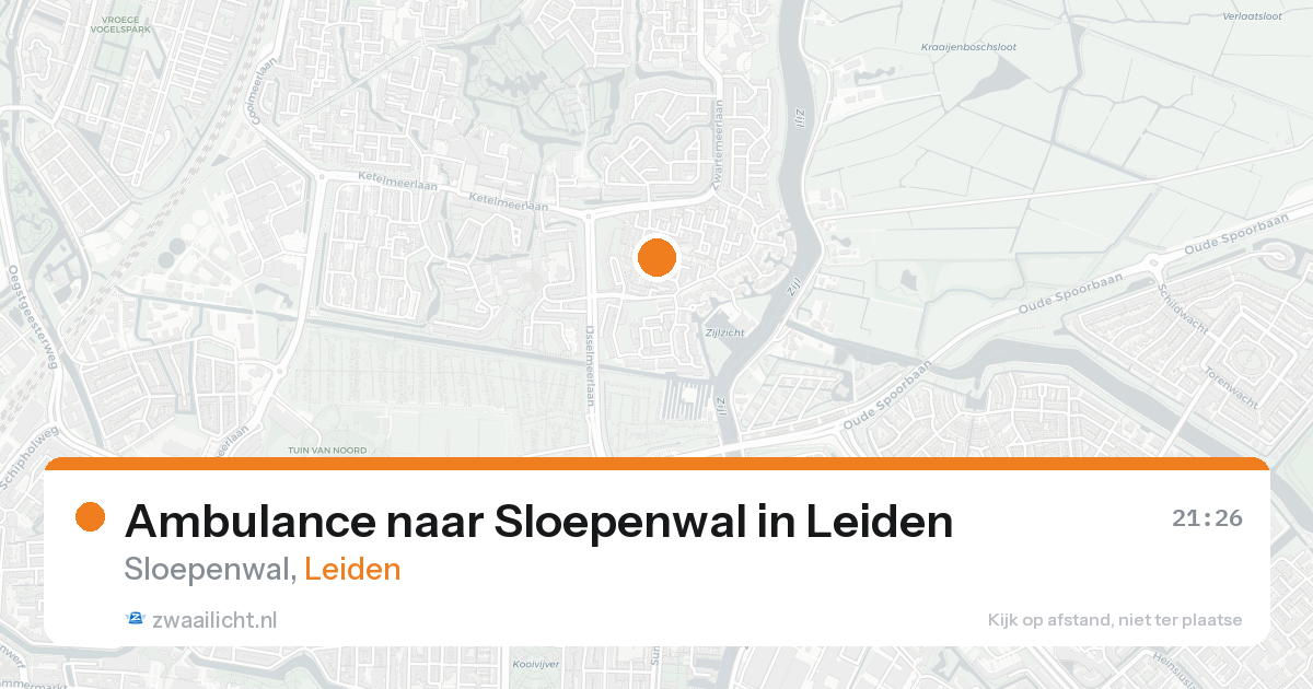 Ambulance naar Sloepenwal in Leiden — 3 jun 2026