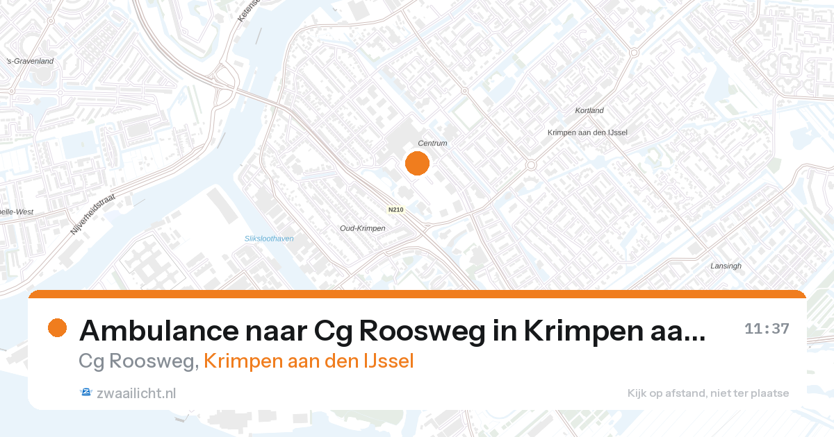 Ambulance naar Cg Roosweg in Krimpen aan den IJssel — 27 aug 2026