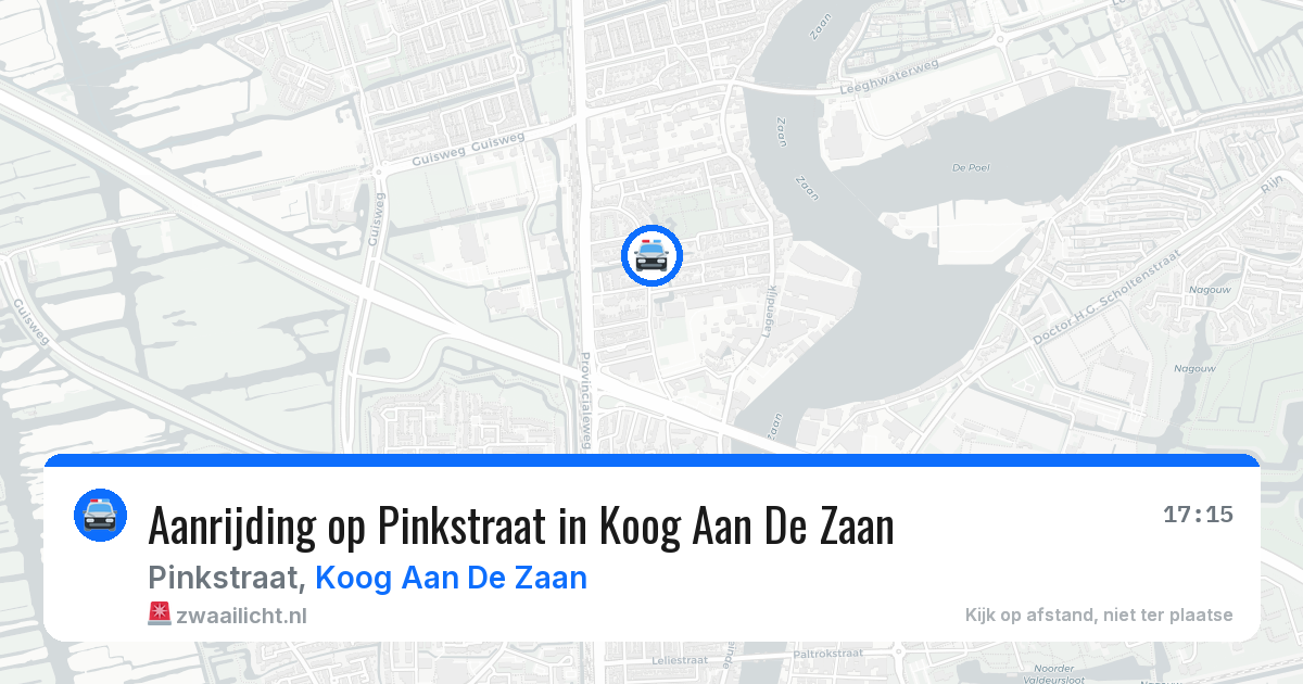 Aanrijding op Pinkstraat in Koog Aan De Zaan — 23 jun 2026