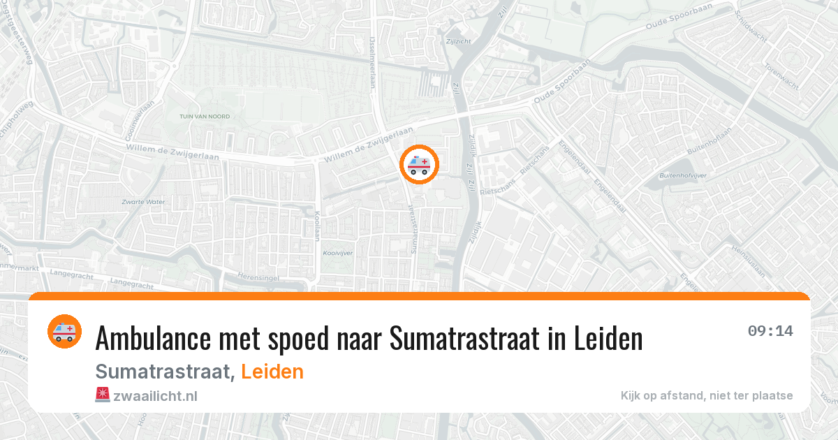 Ambulance met spoed naar Sumatrastraat in Leiden — 27 mei 2026