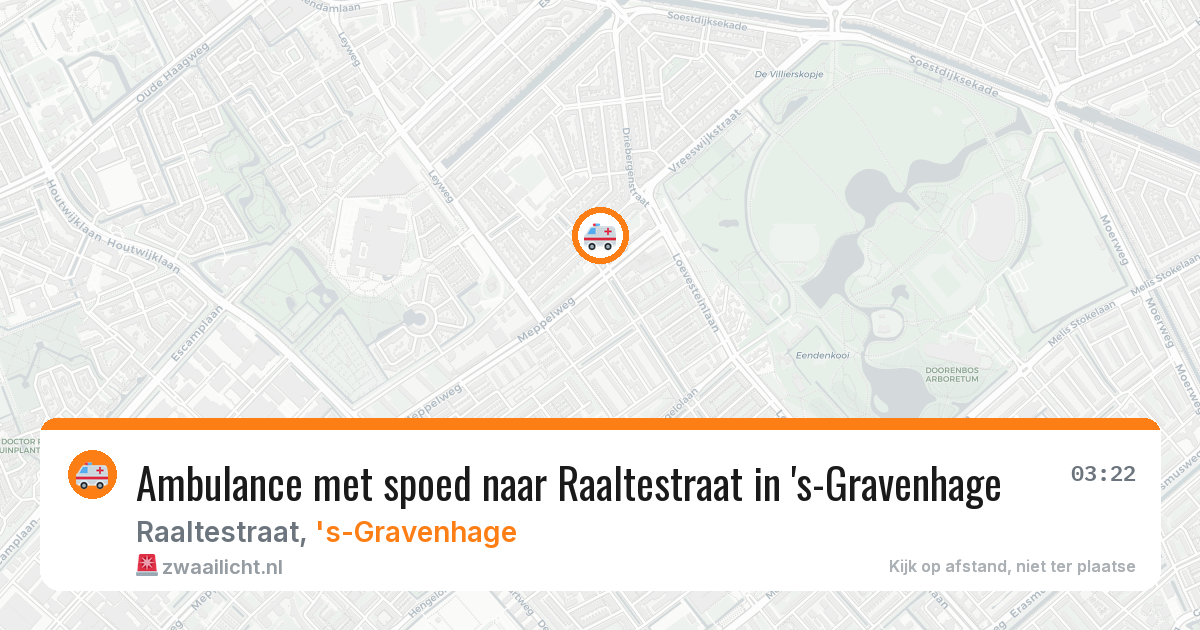 Ambulance met spoed naar Raaltestraat in 's-Gravenhage — 14 mei 2026