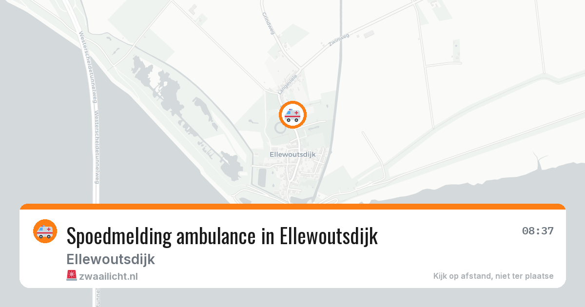 Spoedmelding ambulance in Ellewoutsdijk — 26 feb 2026