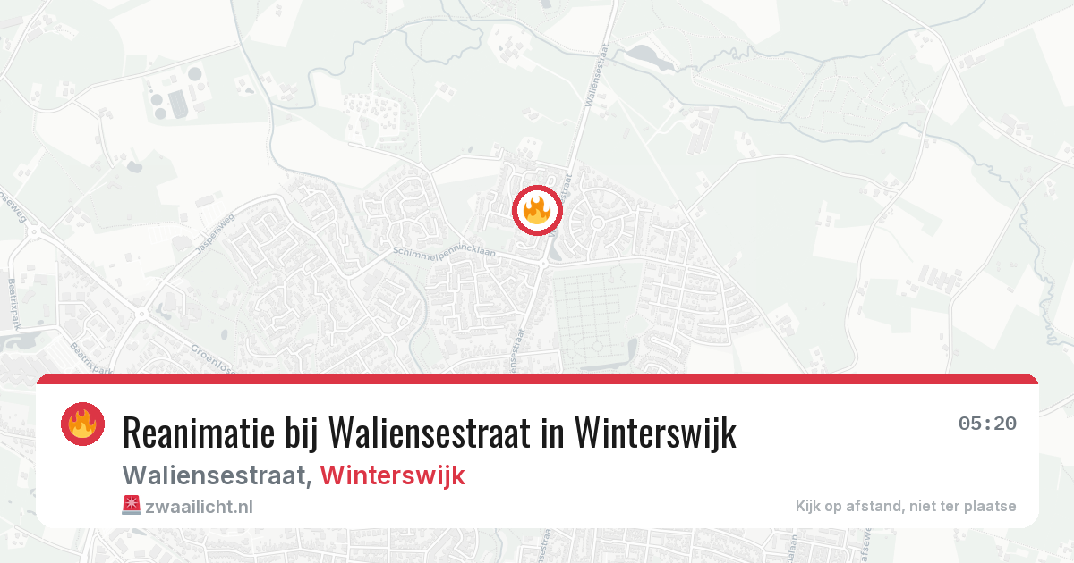 Reanimatie bij Waliensestraat in Winterswijk — 29 apr 2026