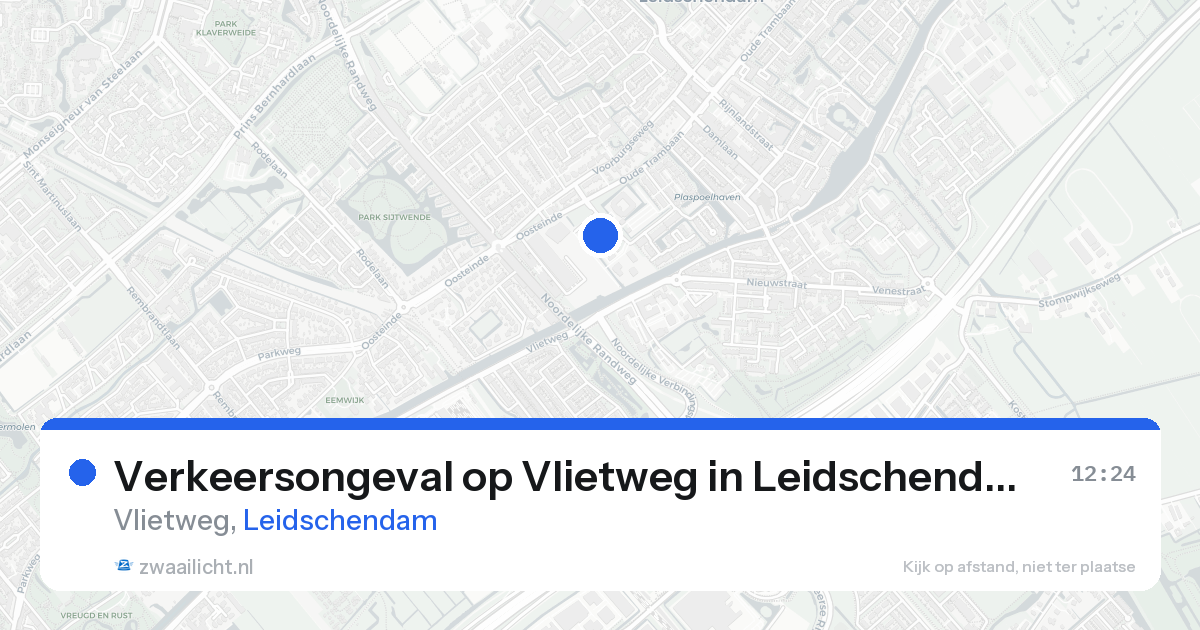 Verkeersongeval op Vlietweg in Leidschendam — 21 aug 2026