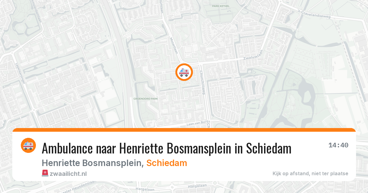 Ambulance naar Henriette Bosmansplein in Schiedam — 4 apr 2026
