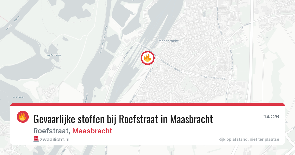 Gevaarlijke stoffen bij Roefstraat in Maasbracht — 2 mrt 2026