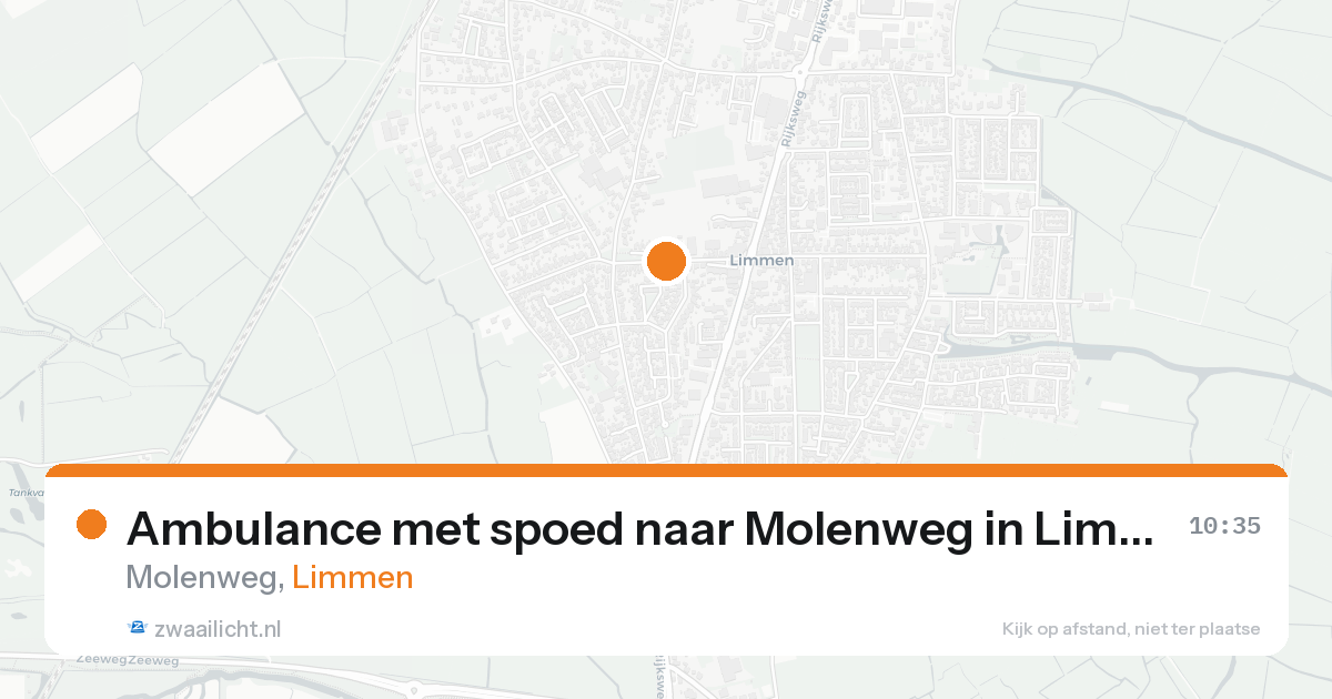 Ambulance met spoed naar Molenweg in Limmen — 22 mei 2026