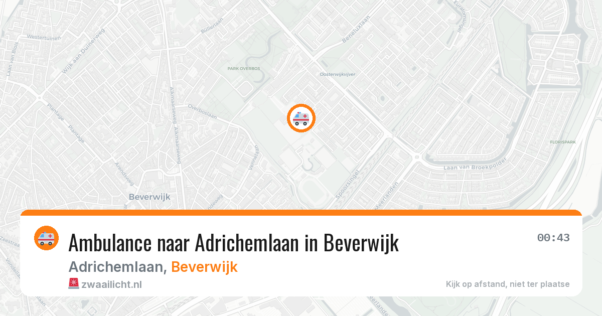 Ambulance naar Adrichemlaan in Beverwijk — 25 apr 2026