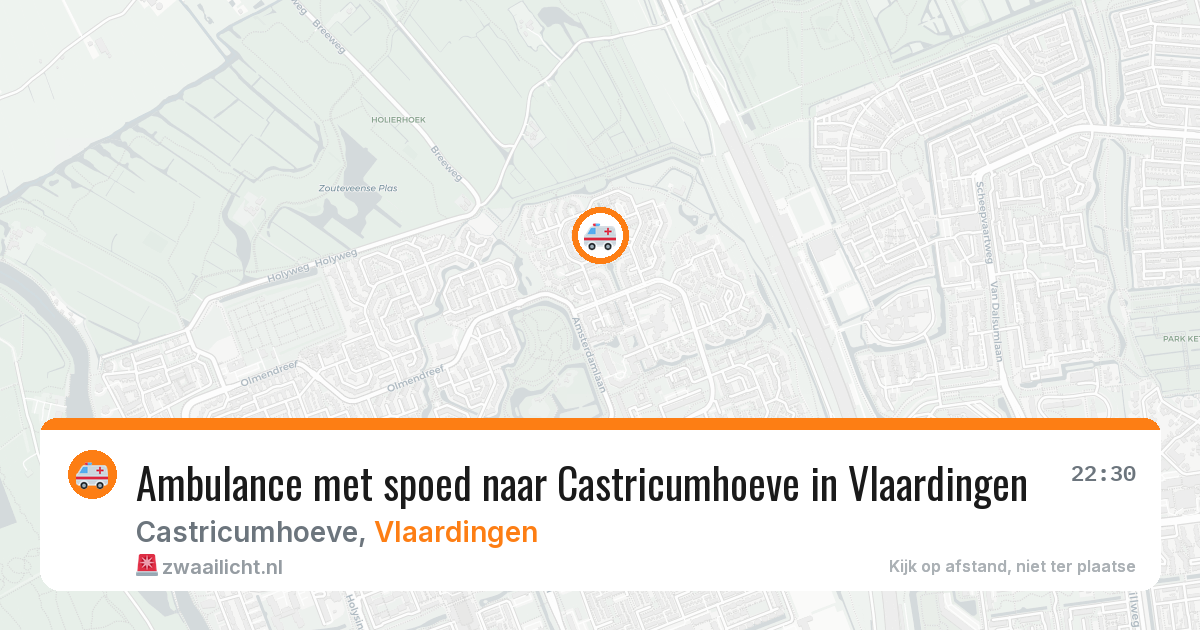 Ambulance met spoed naar Castricumhoeve in Vlaardingen — 19 jun 2026