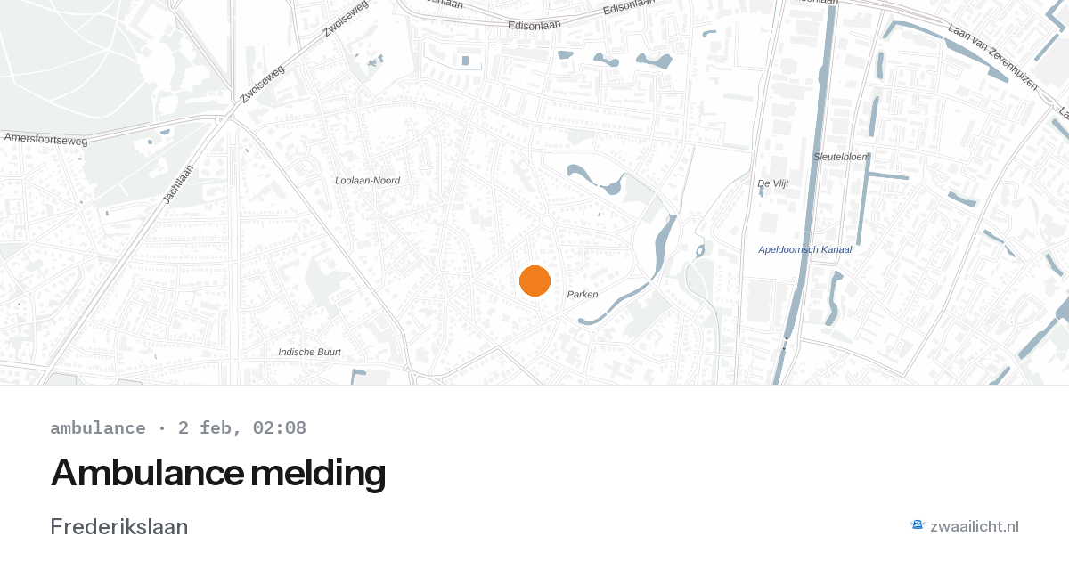 Ambulance melding — 2 feb 2026