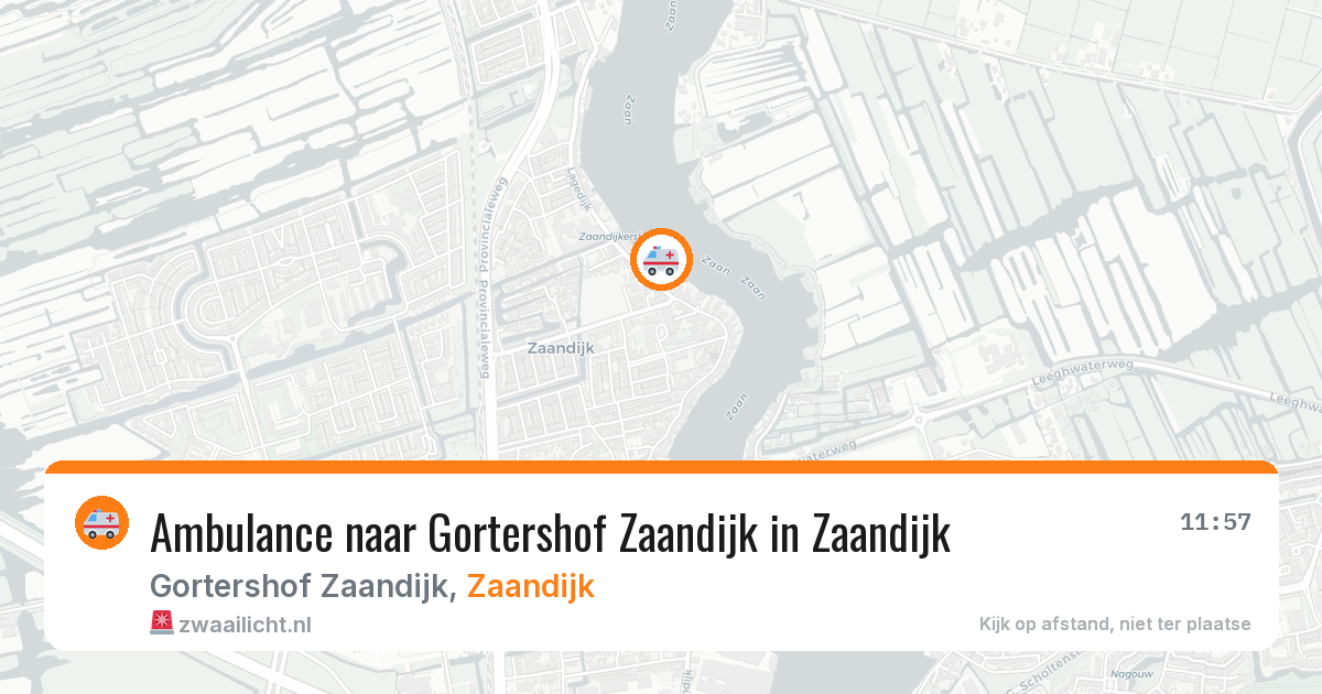 Ambulance naar Gortershof Zaandijk in Zaandijk — 7 apr 2026