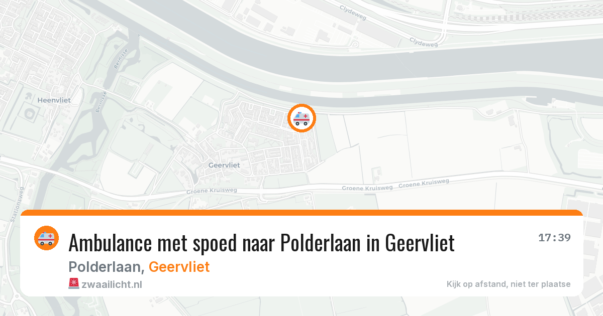 Ambulance met spoed naar Polderlaan in Geervliet — 20 mrt 2026