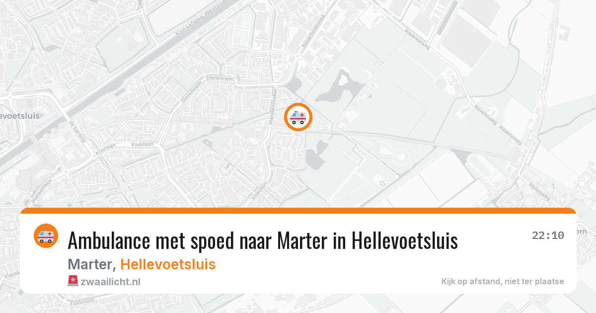 Ambulance met spoed naar Marter in Hellevoetsluis — 16 jun 2026