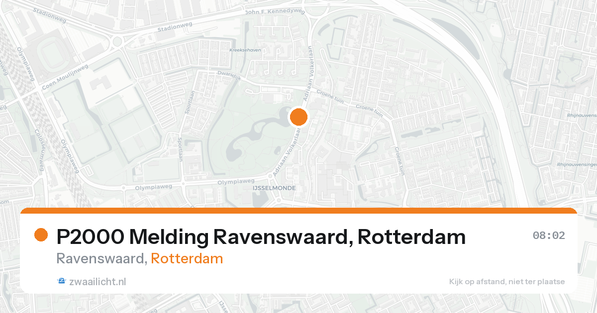 P2000 Melding Ravenswaard, Rotterdam — 7 feb 2026