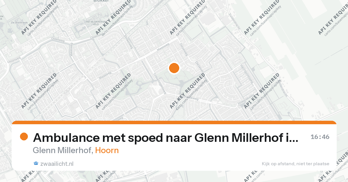 Ambulance met spoed naar Glenn Millerhof in Hoorn — 26 aug 2026
