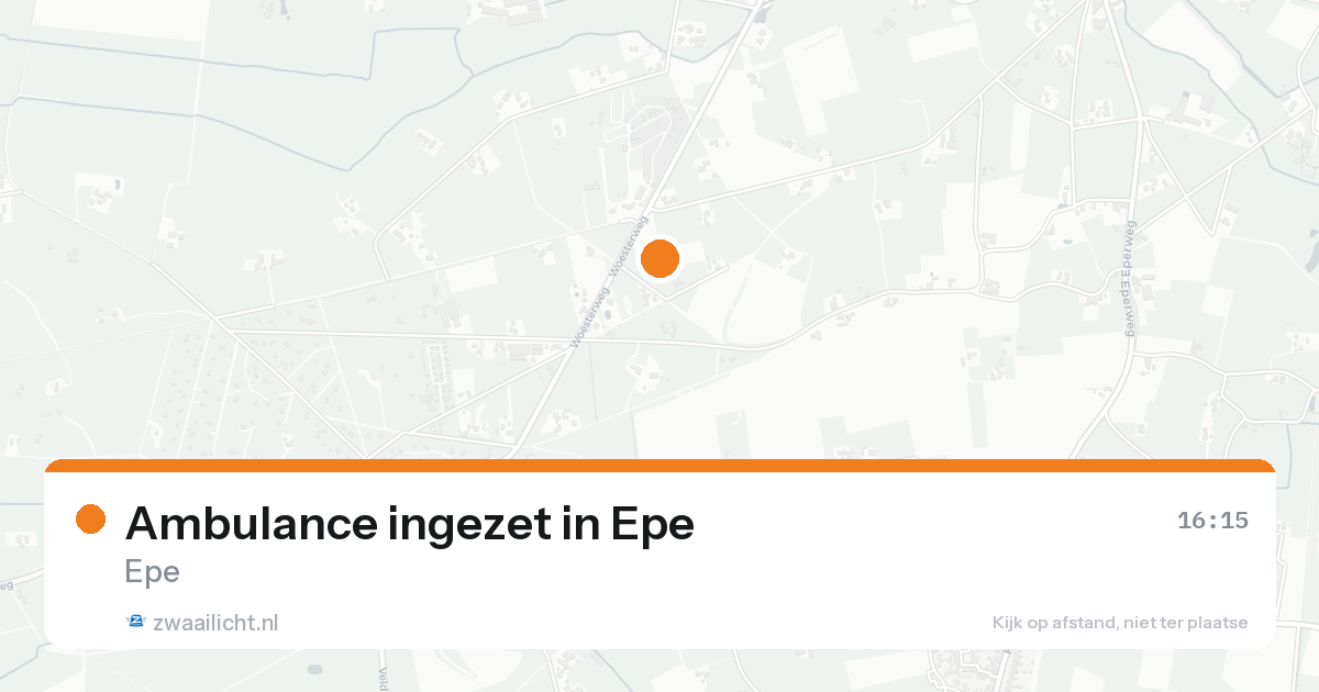 Ambulance ingezet in Epe — 30 jan 2026