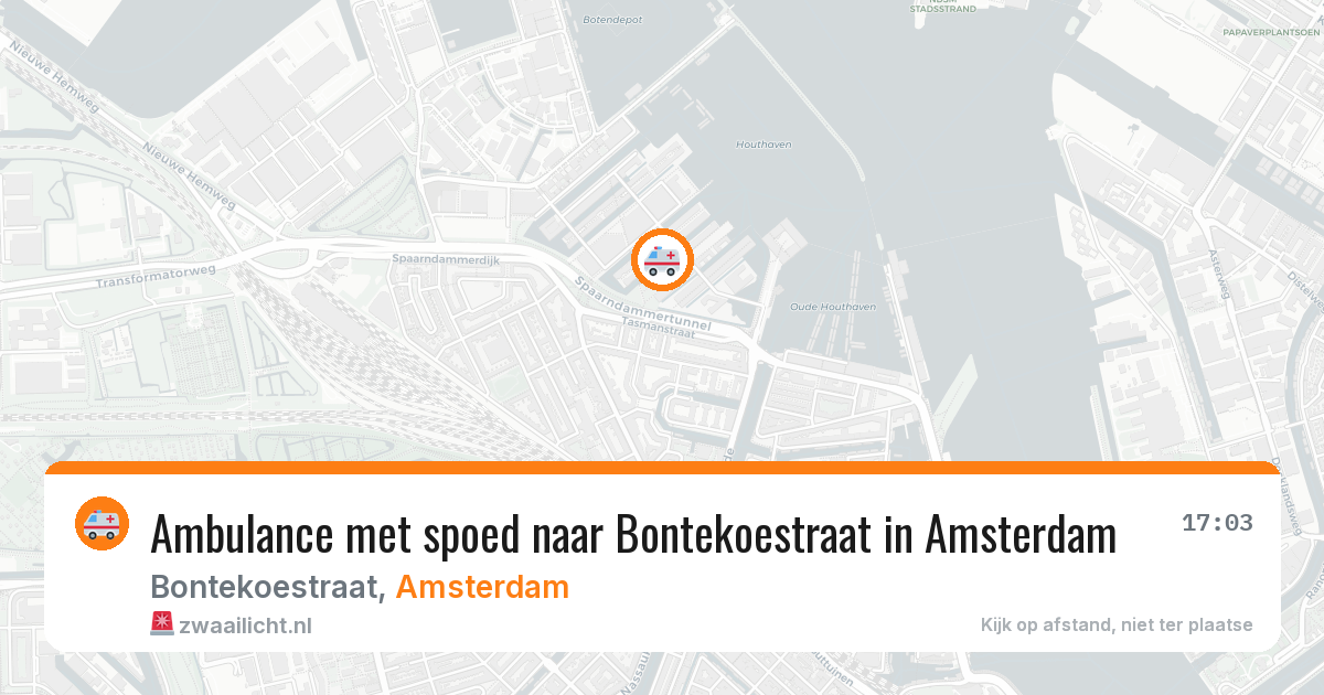 Ambulance met spoed naar Bontekoestraat in Amsterdam — 2 aug 2026
