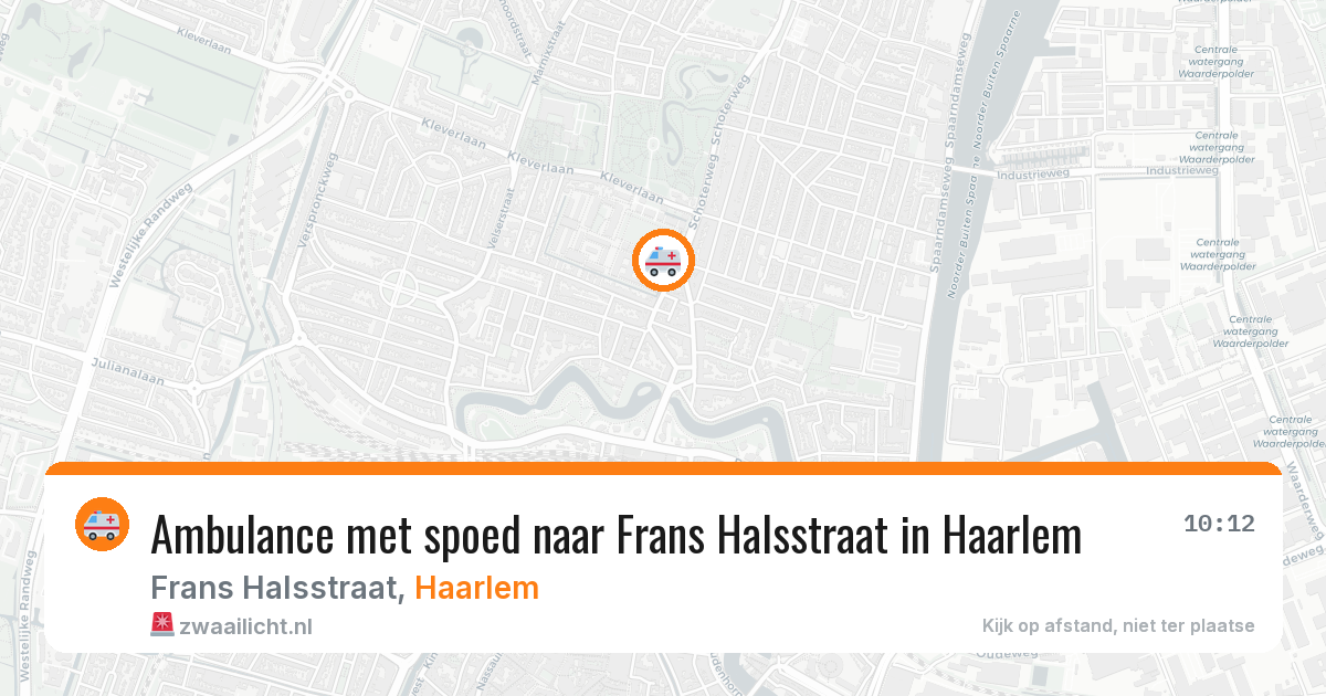 Ambulance met spoed naar Frans Halsstraat in Haarlem — 28 mrt 2026
