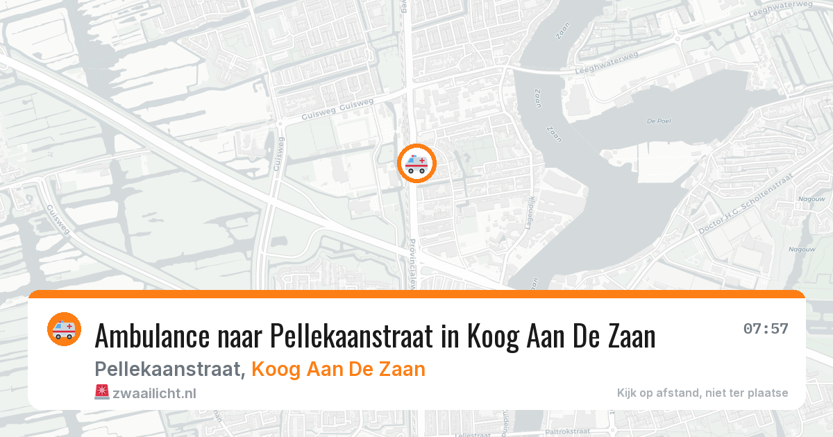 Ambulance naar Pellekaanstraat in Koog Aan De Zaan — 12 apr 2026