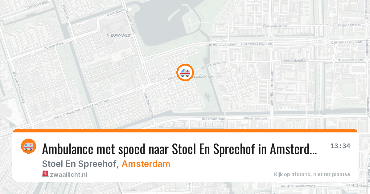 Ambulance met spoed naar Stoel En Spreehof in Amsterdam — 3 apr 2026