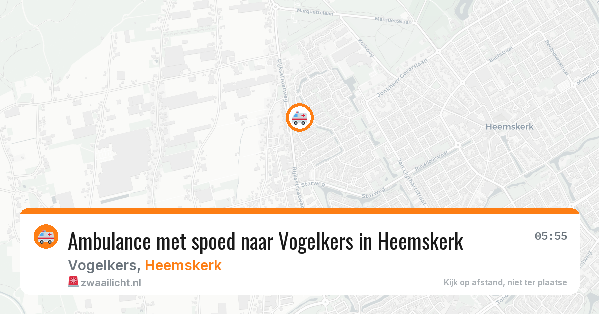 Ambulance met spoed naar Vogelkers in Heemskerk — 31 jul 2026